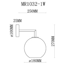 Бра MyFar Stiven MR1032-1W 1