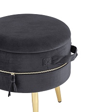 Пуф Stool Group Тильда велюр антрацит 19A206VF-MOMO-27 2