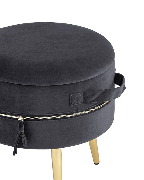 Пуф Stool Group Тильда велюр антрацит 19A206VF-MOMO-27 Фото № 3
