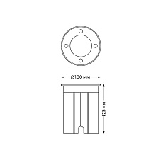 Грунтовый светильник Italline IT8308 1