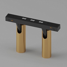 Трековый светодиодный светильник Elektrostandard Slim Magnetic Dim Dual 85056/01 латунь a063527 4