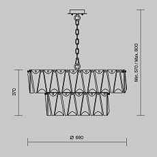 Подвесная люстра Maytoni Puntes MOD043PL-12CH 2