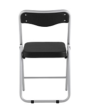 Складной стул Stool Group Джонни экокожа черный каркас металлик fb-jonny-blackmet 4