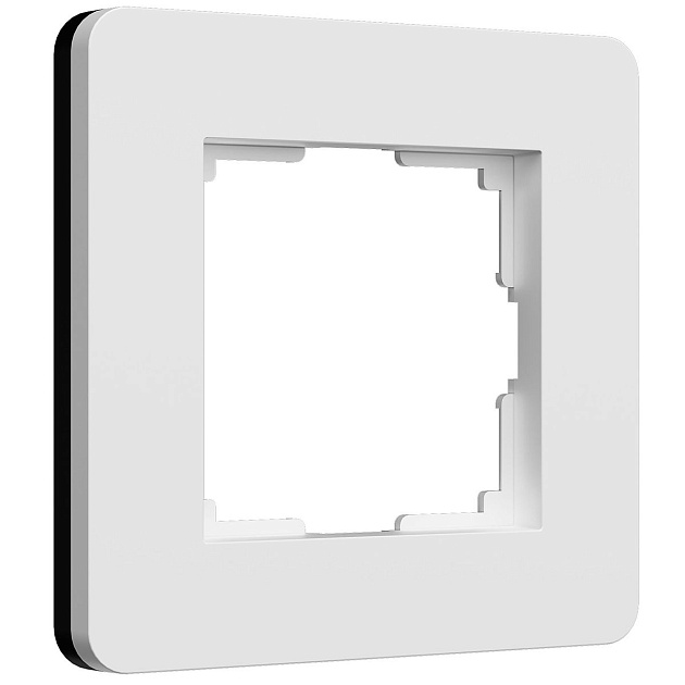 Рамка Werkel Split на 1 пост белый/черный W0013068 4690389208218 Фото № 1