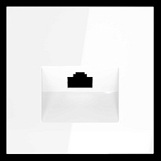 Накладка для розетки компьютерной RJ45 кат.6 S70 (белый глянцевый) Voltum VLS001301 1