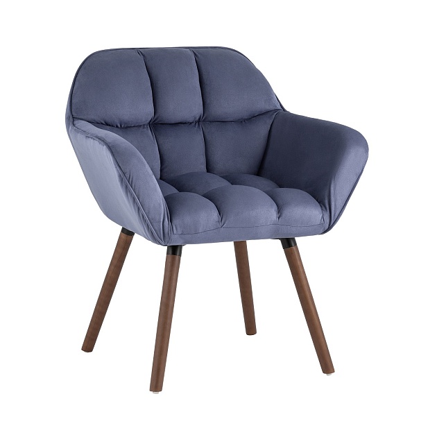 Кресло Stool Group Брайан замша синий BRUYNE HY-82 Фото № 1
