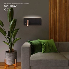 Светодиодный спот Elektrostandard Fant R LED чёрный/золото MRL LED 1113 a053082 1