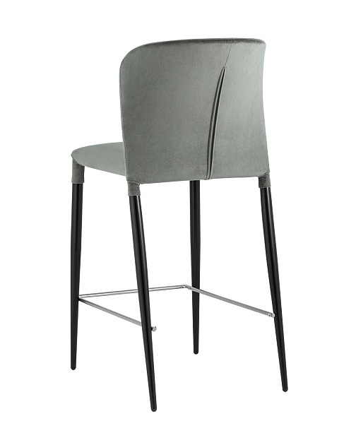 Полубарный стул Stool Group Лори велюр серый vd-lori-plb-b26 фото 6
