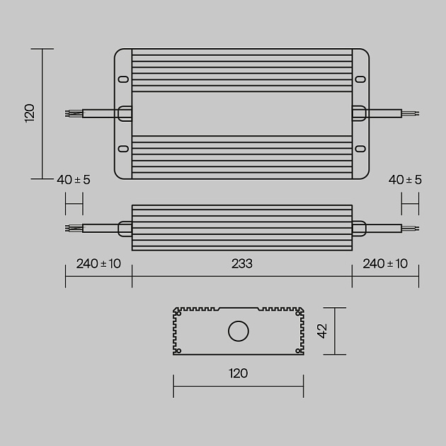 Блок питания Maytoni PSL008-400W-48V-IP67 изображение 6 Блок питания Maytoni PSL008-400W-48V-IP67 Фото № 6