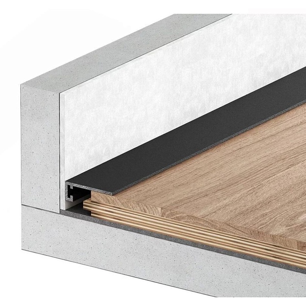 Микроплинтус FerGipps черный МП 20 УТ000002494 Фото № 2