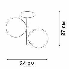 Потолочная люстра Vitaluce V2936-8/2PL 1