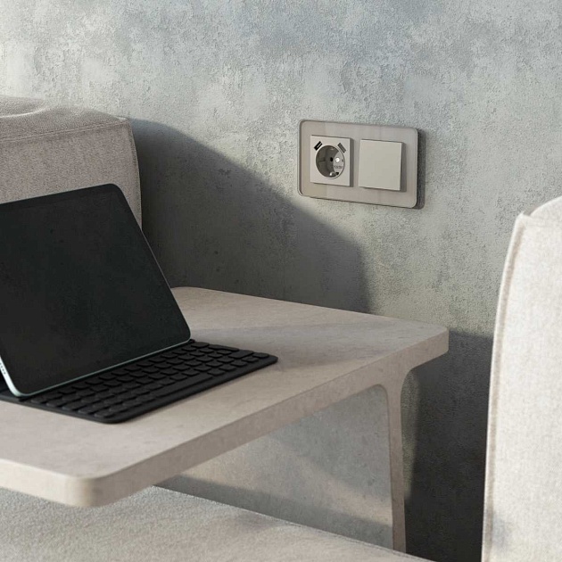 Клавиша для выключателя перекрестного (дымчатый) W1219004/ a069451 Фото № 3