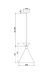 Подвесной светильник Freya Moth FR5392PL-01GR 1