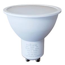 Лампа светодиодная truEnergy 7W, GU10, 4000K 14600
