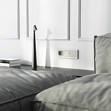 Сенсорный выключатель одноклавишный с подсветкой (дымчатый) W4512014/ a069762 1