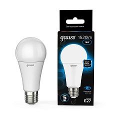 Лампа светодиодная Gauss E27 16W 6500K матовая 102502316 4