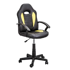 Игровое кресло AksHome Race желтый, экокожа 71700
