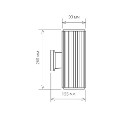 Уличный настенный светильник Elektrostandard 1403 Techno a033490 2