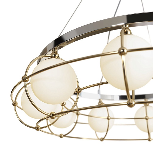 Подвесная люстра Maytoni Carcass MOD312PL-10GCH Фото № 3