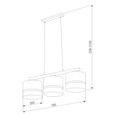 Подвесная люстра TK Lighting 6694 Paglia 2