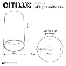 Потолочный светильник Citilux Axel CL512112 1
