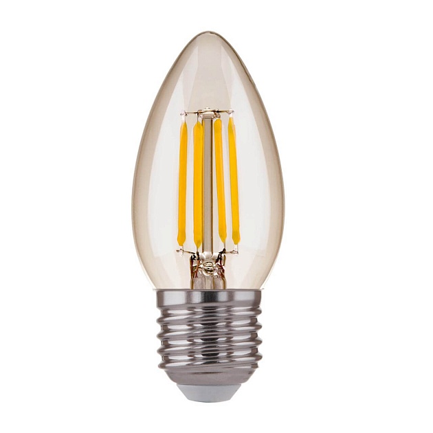 Лампа светодиодная филаментная Elektrostandard E27 7W 3300K прозрачная a048670 фото 