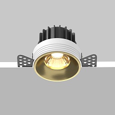 Встраиваемый светодиодный светильник Maytoni Round DL058-12W3K-TRS-BS 1