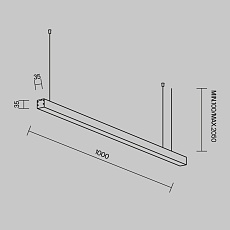 Линейный светильник Maytoni Technical LL312004 2