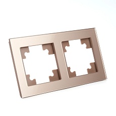 Рамка 2-постовая Stekker Катрин шампань GFR00-7002-02 39528 1
