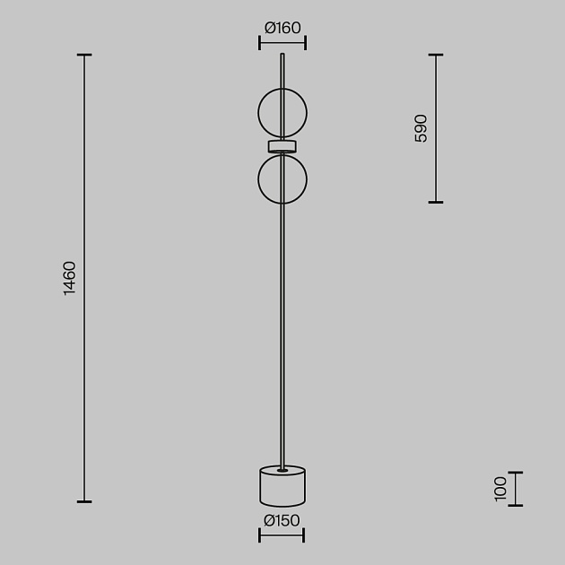 Торшер Maytoni MOD478FL-L15B3K изображение 4 Торшер Maytoni MOD478FL-L15B3K Фото № 4