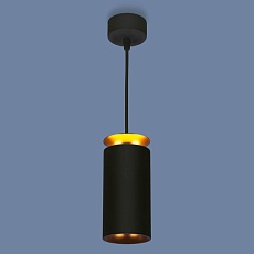 Подвесной светодиодный светильник Elektrostandard DLS021 9+4W 4200К черный матовый/золото a045504 4