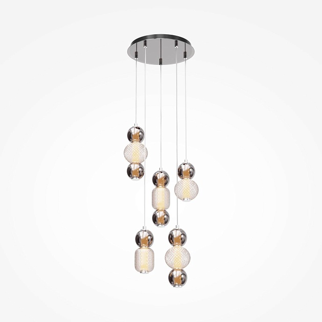 Подвесная светодиодная люстра Maytoni Drop MOD273PL-L80CH3K Фото № 6