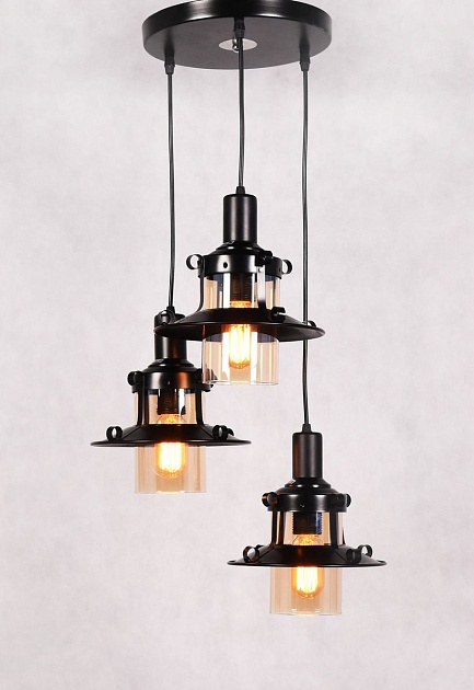 Подвесная люстра Lumina Deco Capri LDP 11328 B-3 BK Фото № 2