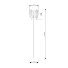 Торшер Bogates Hollis 01110/4 1