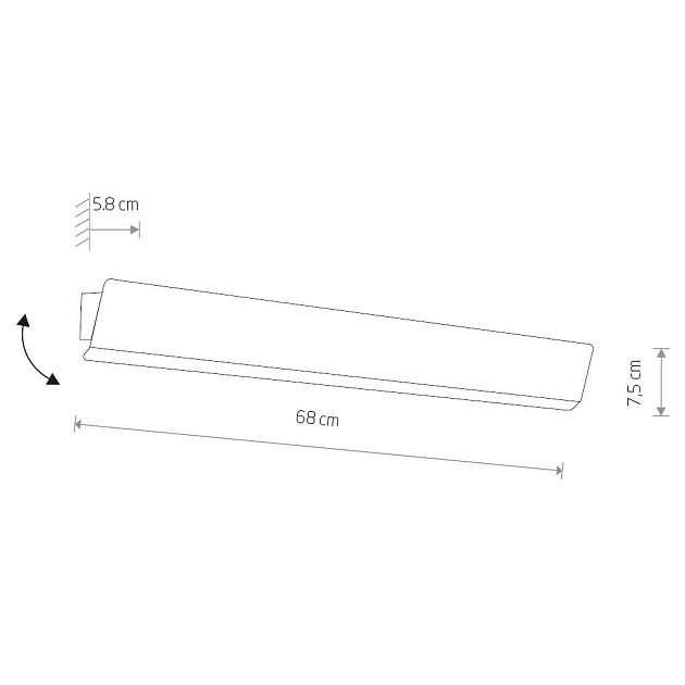 Настенный светильник Nowodvorski Wing Led 7543 Фото № 2