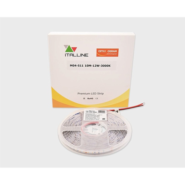 Светодиодная лента Italline M04-511 10M-12W-3000K изображение 1 Светодиодная лента Italline M04-511 10M-12W-3000K Фото № 1