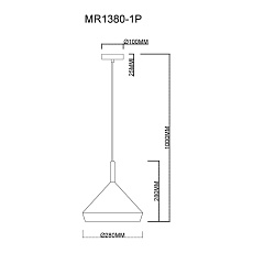 Подвесной светильник MyFar Adele MR1380-1P 4