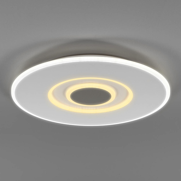 Потолочный светодиодный светильник Eurosvet Just 90219/1 белый/ серый фото 4