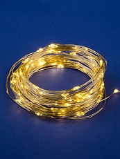 Светодиодная гирлянда Uniel Роса теплый белый ULD-S1000-100/SCB/3AA Warm White IP20 Dew UL-00005482 2