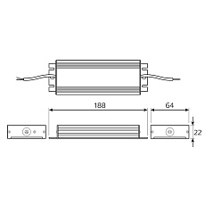 Блок питания Gauss 150W 12V IP20 BT524 1