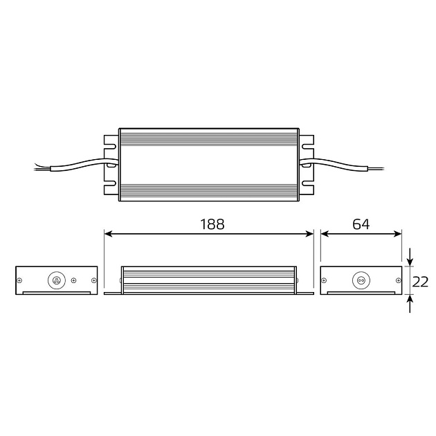 Блок питания Gauss 150W 12V IP20 BT524 Фото № 2