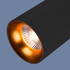 Подвесной светодиодный светильник Elektrostandard DLS021 9+4W 4200К черный матовый/золото a045504 5