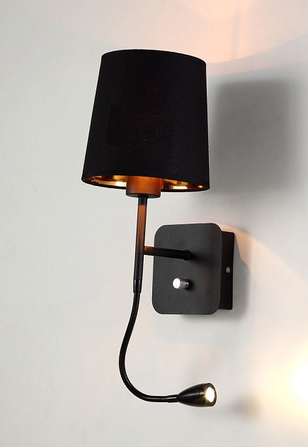 Бра Crystal Lux Pablo AP2 Black/Black-Gold Фото № 2