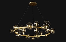 Подвесная люстра Crystal Lux Agata SP24 V2 Gold/Transparente 4