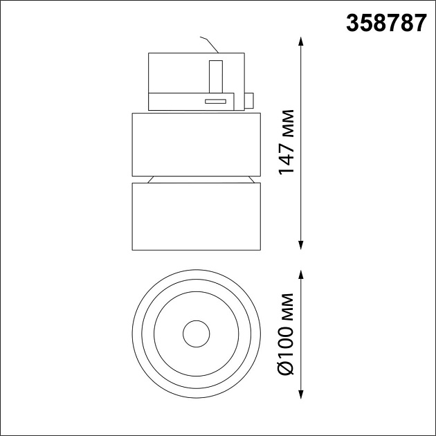 Трековый трехфазный светодиодный светильник Novotech Port Groda 358787 изображение 5 Трековый трехфазный светодиодный светильник Novotech Port Groda 358787 Фото № 5