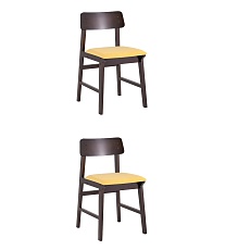 Комплект стульев Stool Group ODEN S NEW мягкое сидение желтое 2 шт. MH52035 H51101-7 YELLOW x2 KOROB2