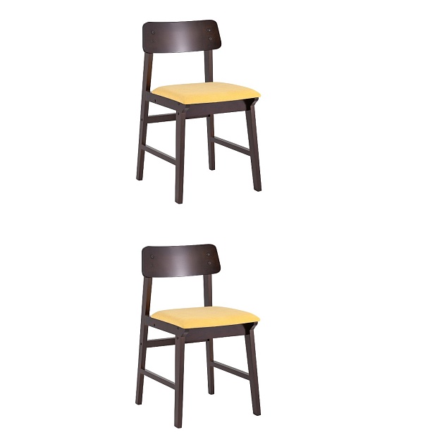 Комплект стульев Stool Group ODEN S NEW мягкое сидение желтое 2 шт. MH52035 H51101-7 YELLOW x2 KOROB2 фото 