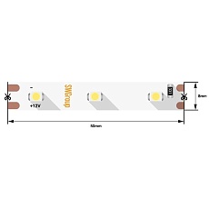 Светодиодная лента SWG 4,8W/m 60LED/m 3528SMD холодный белый 5M 006315 1