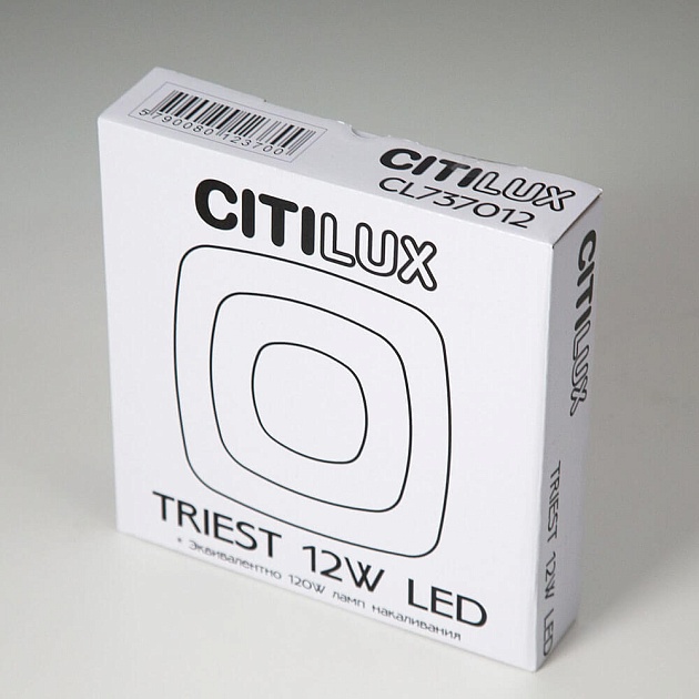 Потолочный светодиодный светильник Citilux Триест CL737B012 фото 4