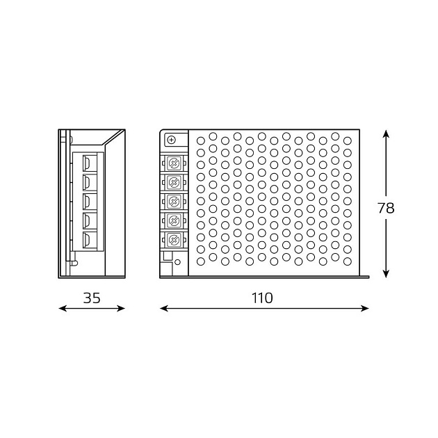 Блок питания Gauss 75W 12V IP20 BT504 Фото № 2